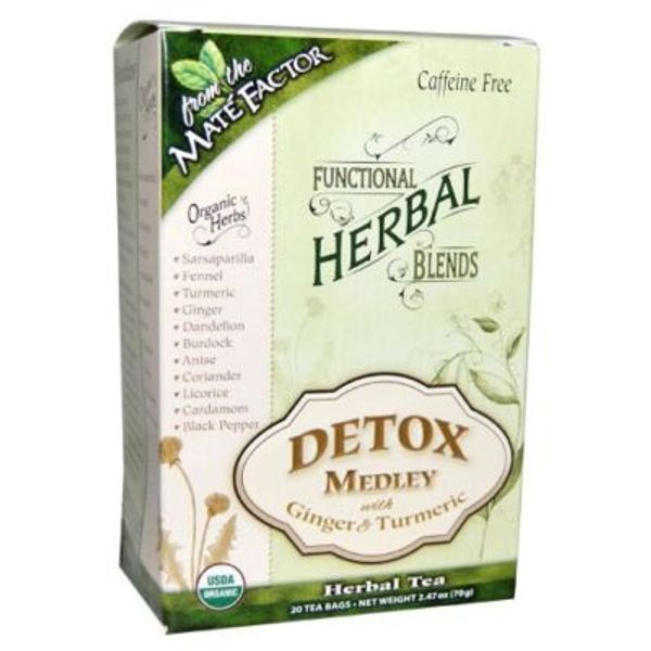 Detox Medley with Turmeric  20 Count By The Mate Factor
