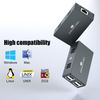 USB Extender 4 USB2.0 Over Ethernet 165ft Cat5e/6/7 USB Hub No Driver for Webcam, Printer, Keyboard, Mouse, Mic