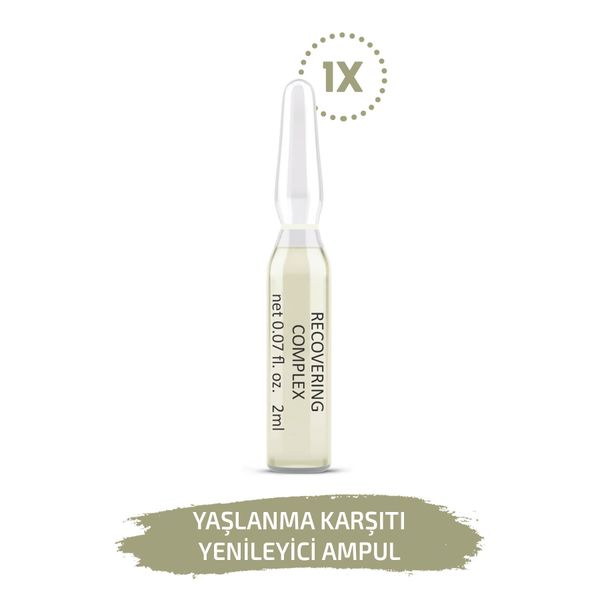 Yaşlanma Karşıtı Yenileyici Ampul Recovering Cilt Serumu 1 Adet Dermaroller Dermapen Serum