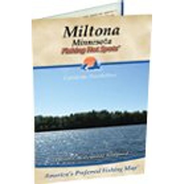 Miltona Lake Fishing Map, Minnesota