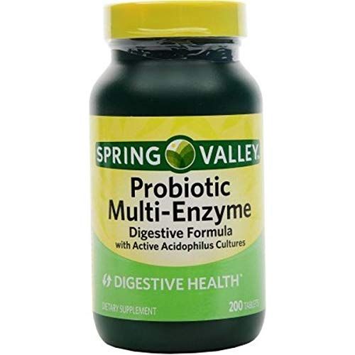 Spring Valley Multi-Enzyme Probiotic 200 Tablets