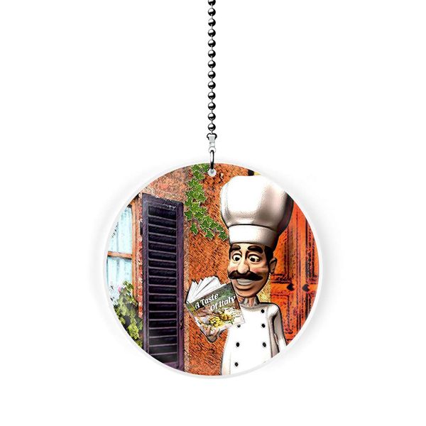 Italian Chef Fan/Light Pull