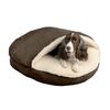 Snoozer Luxury Microsuede Cozy Cave Pet Bed, Small, Hot Fudge