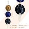 LAOJU Macrame Hat Rack, Hat Hanging Holder Wall Hanging Boho Hats Hanger Organizer for Wide Brim Cap Storage