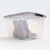 19 Qt. Clear Latch Box Stackable Plastic Modular Storage Bins with Lids Set of 5