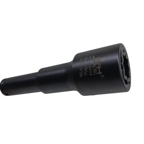 JXHONG 4-Point Square Impact Socket,1/2 drive， 4 in 1 Coaxial Spring Loaded Socket: 3/4", 13/16", 1", 1-1/8", Heat Treated Cr-Mo Alloy Steel