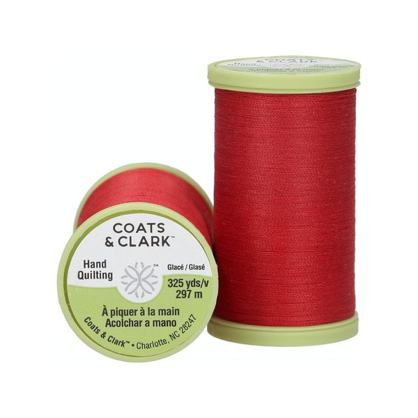 Coats Thread & Zippers Dual Duty Plus Hand Quilting Thread, 325-Yard, Red