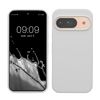 kwmobile Case Compatible with Google Pixel 9 Case - Soft Cover Compatible with Google Pixel 9 Pro Cover - Wireless Charging White Matte