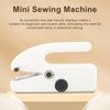 Portable Mini Sewing Machine, USB Electric Handheld Sewing Machine for Beginners, DIY Clothes