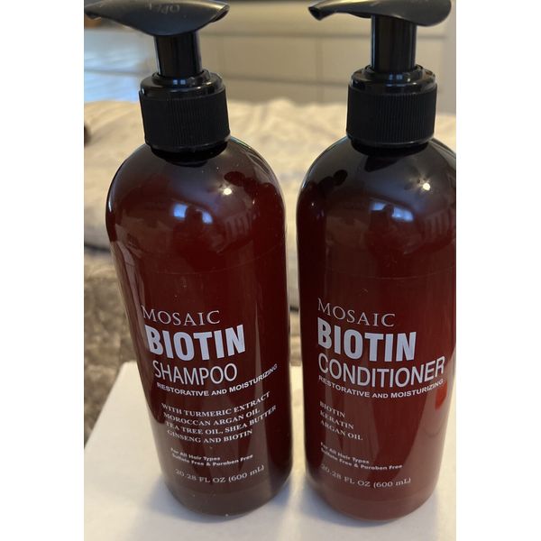 Biotin Shampoo and Conditioner Set for Hair Growth, For Thinning Hair and Hai...