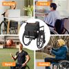 SAMDEW Hanging Wheelchair Bag, Black