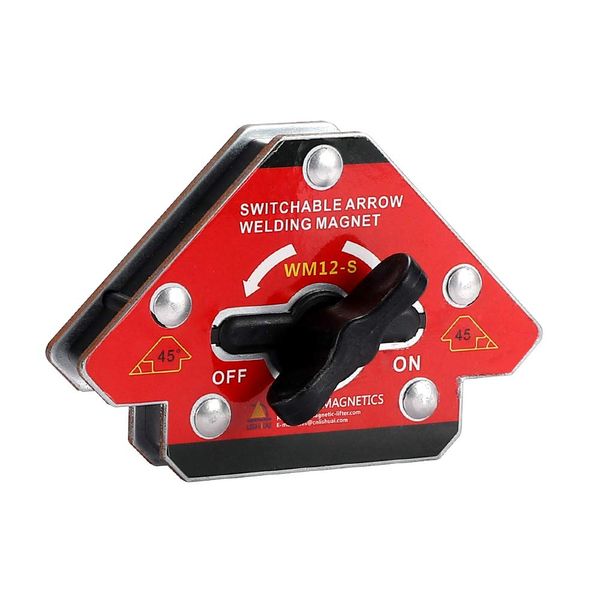 LISHUAI Strong Single Switch Neodymium Welding Magnet Holder On/Off Switch Magnetic Clamp/Magnet Square 45/90/135 Degree (M)