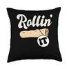 Rollin It Lefse Flatbread Norwegian Cuisine Throw Pillow