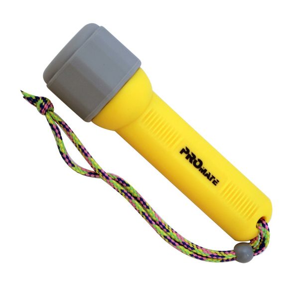 Promate Waterproof Flashlight 10,000 mcd LED Light DL050-yellow