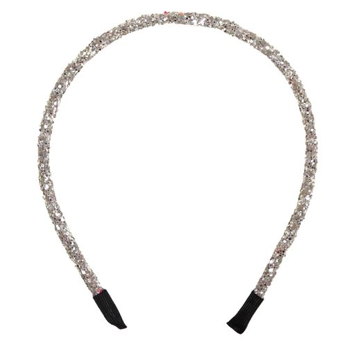 BELSITA Gray White Glitter Headbands Sliver Hair Hoop Sequins Hairbands Christmas Party Hair Accessories Winter Holiday Headdress Hair Hoop for Festive Birthday Gift Supplies 1Pcs(Sliver Sequins)