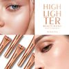 KYDA Highlighter Beauty Wand, Liquid Face Touch Illuminator with Cushion Applicator, Long Lasting Natural Shimmer Silky&Smooth Cream Highlighter Bronzer Makeup, 0.6fl.oz (#02 Nude Pink)