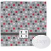 YouCustomizeIt Personalized Red & Gray Polka Dots Washcloth