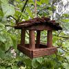 Hanging Wooden Garden Wild Bird Table Feeder