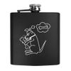 6oz (170ml) 'Dog Obsessed with Bones' Pocket Hip Flask (HP00031442)