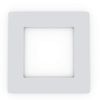 Focus Plastics SINGLE LIGHT SWITCH SOCKET COLOURED ACRYLIC SURROUND FINGER PLATE - HUGE COLOUR CHOICE (Grey)