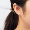 Philip Jones Rose Quartz Heart Stud Earrings