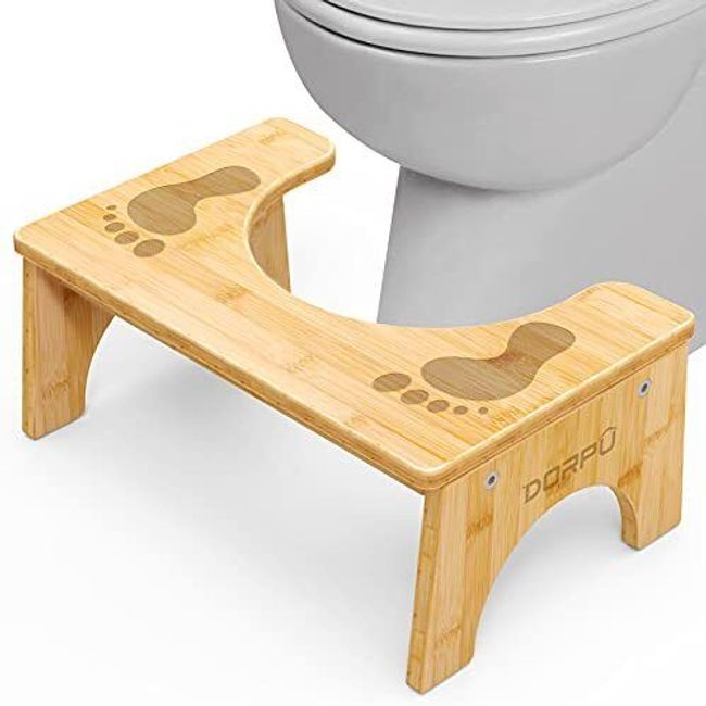 Squatting Toilet Stool, Anti Slip Toilet Potty Step Stool Sturdy Bathroom Stool