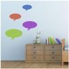 azutura Speech Bubble Oval Shape Wall Sticker Pack Strawberry Red
