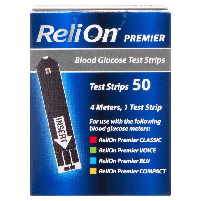 ReliOn Premier Blood Glucose Test Strips, 50 Count Do not reuse test strips best