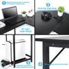 L Shaped Desk Corner Computer Gaming Laptop Table Office Black Workstation Home