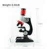 Science Kits for Kids Beginner Microscope with LED 100X 400X and 1200X-Include Sample Prepared Slides (2)