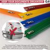 25 A5 Zip Bags Document Wallet Pouch Assorted Colors