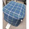 18"x18" Button Tuft Outdoor Patio Pouf Blue - Threshold designed with Studio