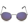 Eyelevel TOBY TOBY Round Sunglasses 50, Silver/Blue Mirror
