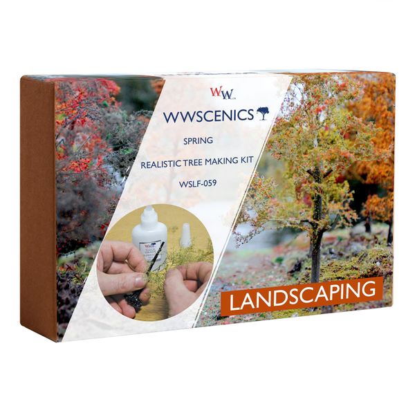 WWScenics Spring Realistic Tree Making Kit | WSLF-059 | for Model Scenery & Dioramas