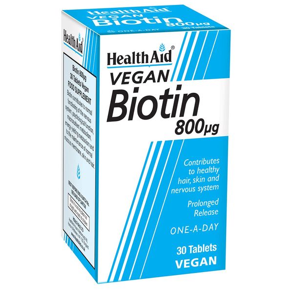 HealthAid Biotin 800μg - 30 Tablets