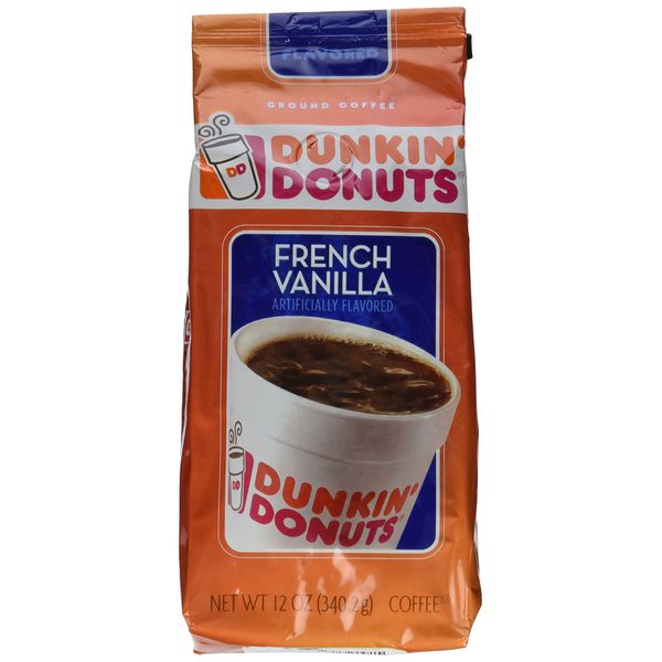 Dunkin' Donuts French Vanilla Ground Coffee, 12 oz