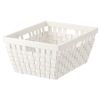 Basket, white, 38x29x16 cm (1)