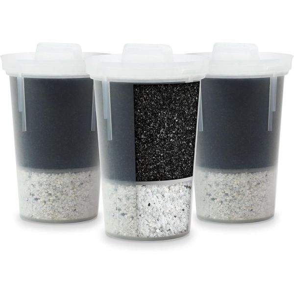 MINA Alkaline Water Filter Value Pack | 3-Pack at Home Water Pitcher Filter Adds