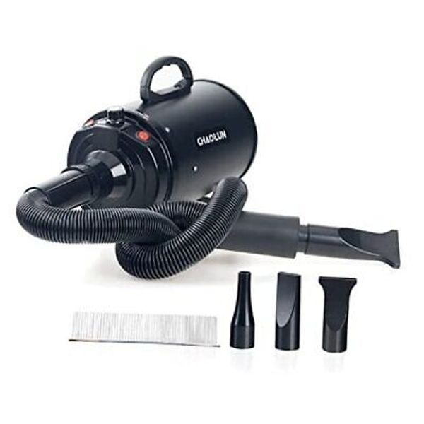 Dog Dryer, Dog Blow Dryer, High Velocity Professional Pet Grooming Dryer, Black