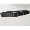 leather dog collar large black