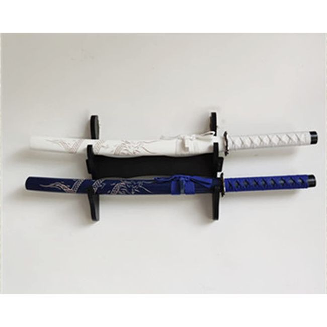 Wood Samurai Sword Katana Wakizashi Stand Sword Holder Rack Dragon