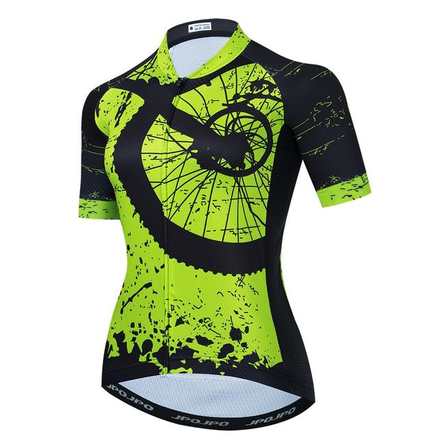 JPOJPO Cycling Jersey Women Summer Bike Jersey Shirts MTB Short Sleeve  Ladies Quick Dry Bicycle Clothing Top 