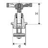3/4" Brass Wheel Gate Valve Head Replacement for Water and Heating Purposes