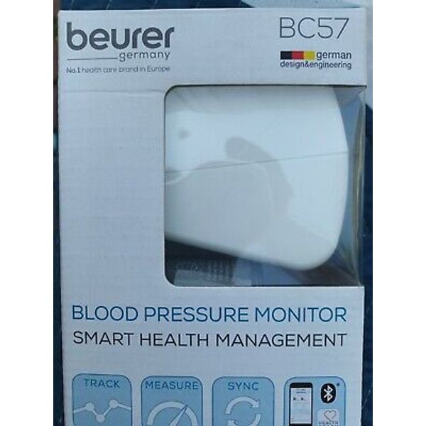 Beurer BC57 Blood Pressure MONITOR and Health Coach App compatible