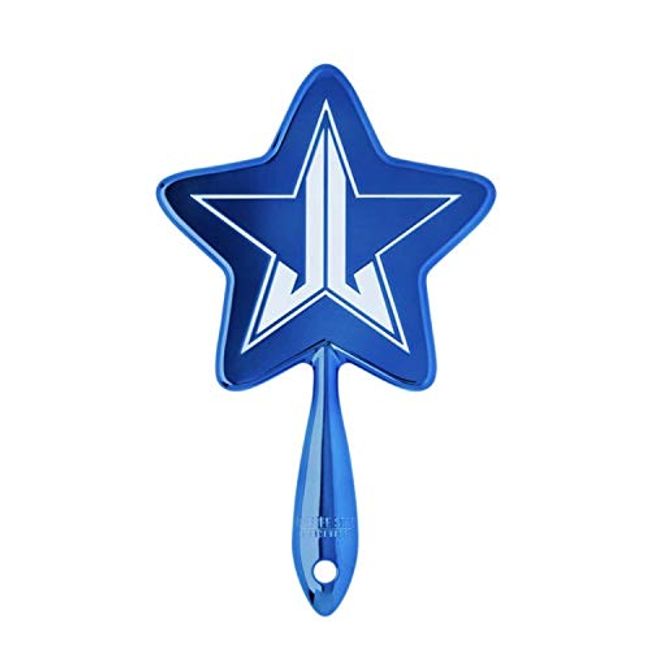 JeffreeStarCosmetics Jeffrey Star Cosmetics Star Mirror bluechrome Metallic Blue Star Shape Hand Mirror