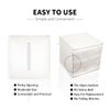 wyewye Tissue Box, PU Leather Tissue Box Holder, White
