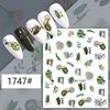 LANODO 6 Pcs Nail Stickers, Beautiful 3D, Flower Plants, Spring and Summer, Multiple Styles, DIY Nail Sticker Set