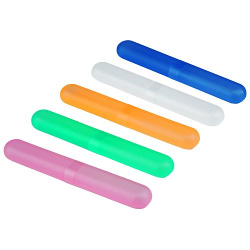 Gvolatee Travel Toothbrush Case, Toothbrush Case, Portable Toothbrush Case, Portable Toothbrush Head Covers, Travel Toothbrush Case, Pack of 5, Multi-Coloured, Pencil case for school