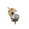 Feyarl Incense Burner Metal Frankincense Insence Burner Holder, ideal for Spa Yoga and Aromatherapy (Blue)