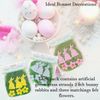 Lizzy Easter Bonnet Embellishments | Easter Bonnet Craft Activities Felt Bunny Flowers Grass Decorations (Blue)